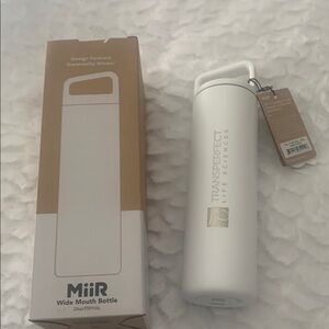 White Wide Mouth Bottle